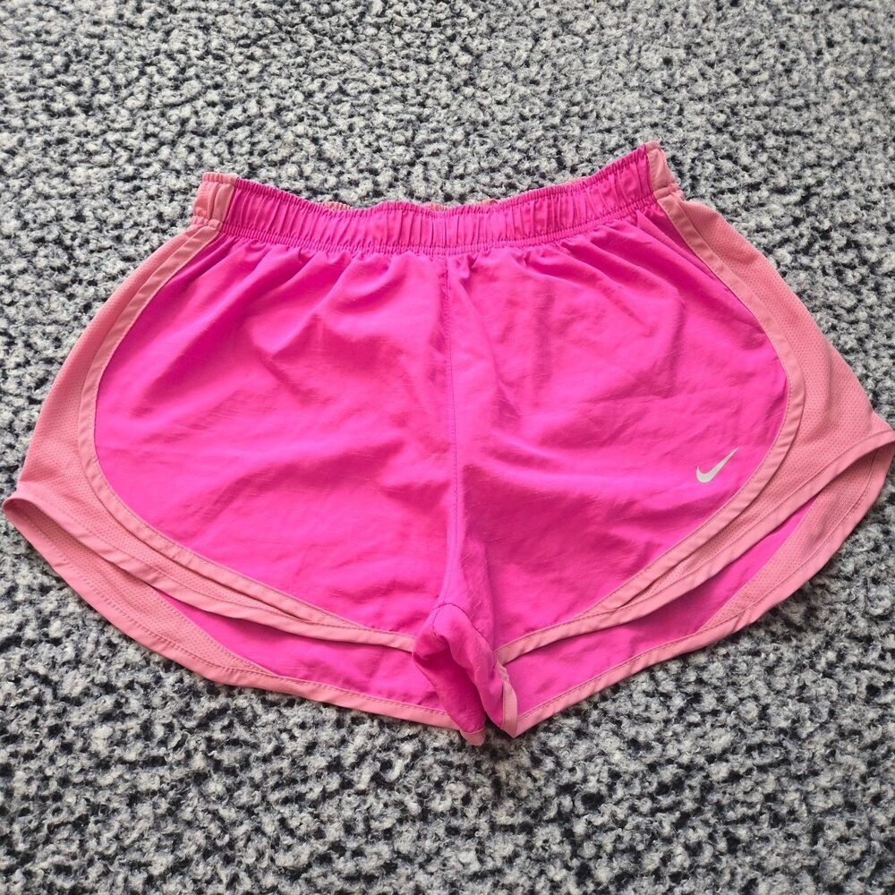 Nike Dri-Fit Women's Tempo Running Shorts Pink Athletic Workout Lined Size M